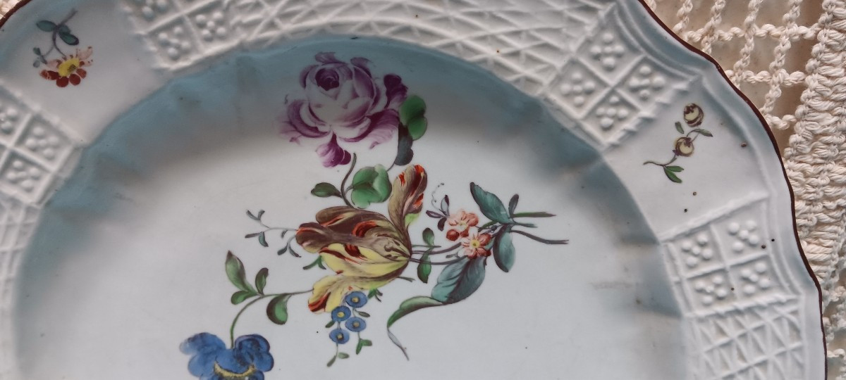 Assiette Allemande Hochst Vers 1770 - XVIII Siècle-photo-3
