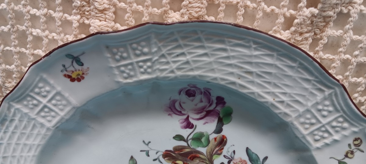 Assiette Allemande Hochst Vers 1770 - XVIII Siècle-photo-4
