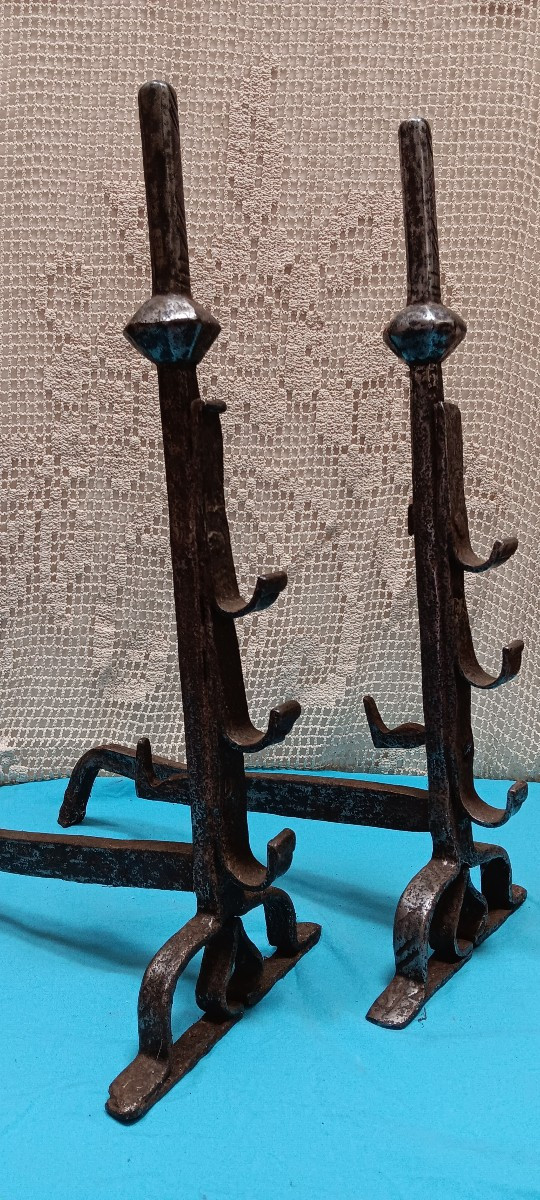 Pair Of Landier Late 17th - Early 18th Century-photo-2