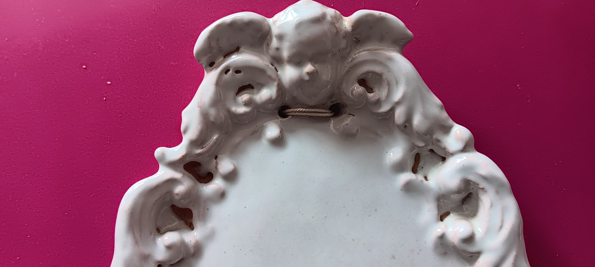 Benitier Faience  - Début XIX Siècle-photo-4