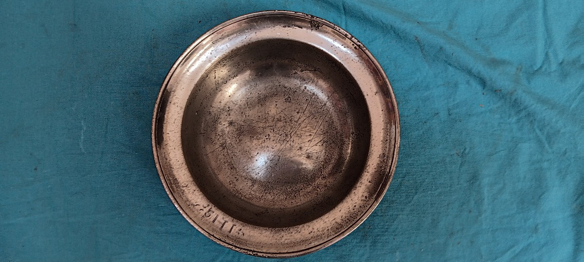 Plat Creux étain Alsacien - Allemand-photo-2