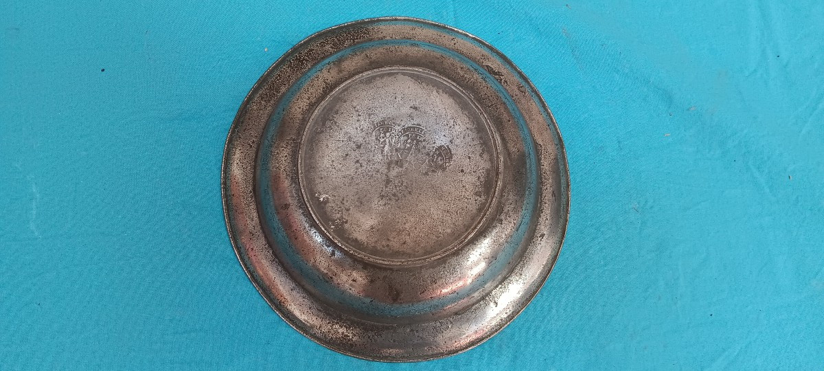 Plat Creux étain Alsacien - Allemand-photo-3