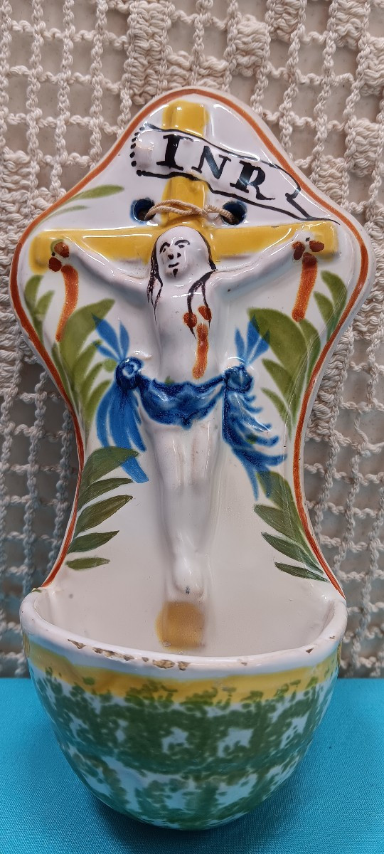 Holy Water Font From The Islettes Faience
