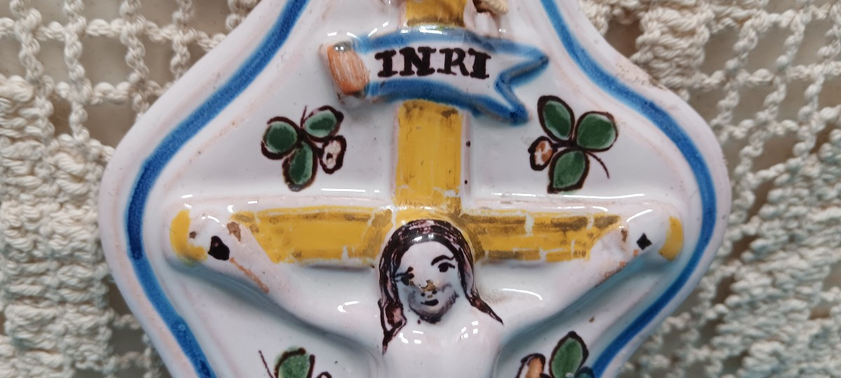 Benitier Faience From Lunéville - 18th Century-photo-3