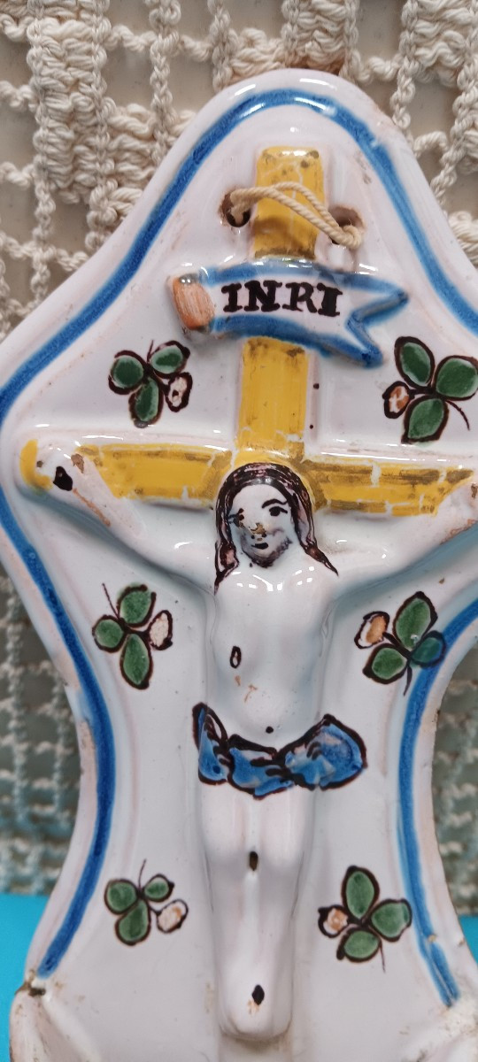 Benitier Faience From Lunéville - 18th Century-photo-1