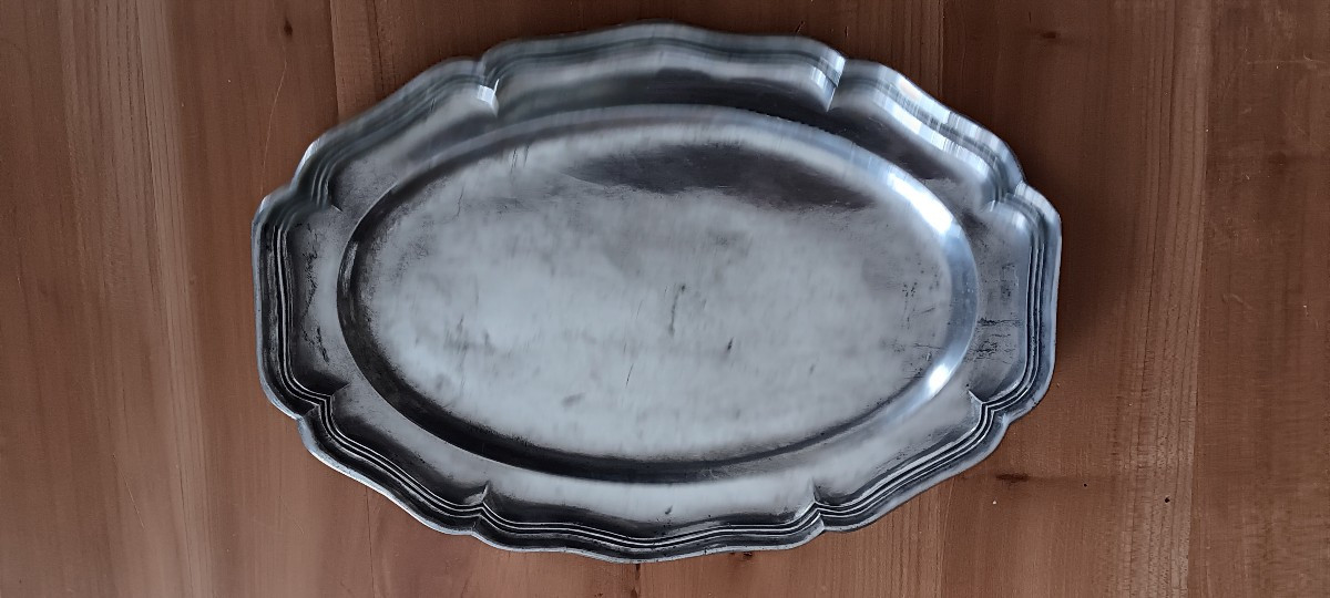 Pewter Dish From Nancy, 18th Century