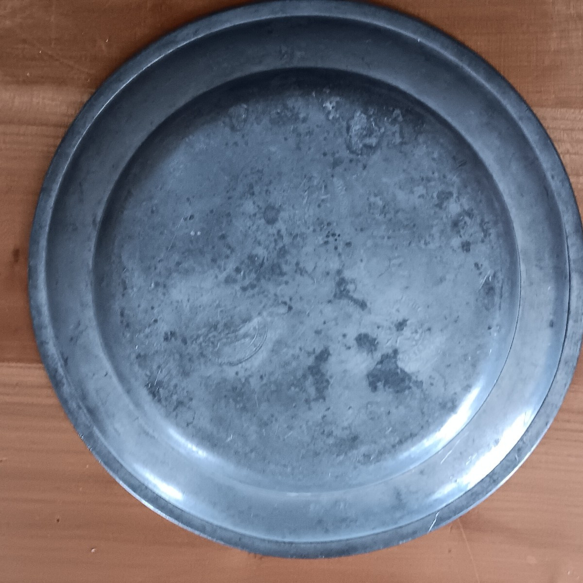 18th Century Pewter Plate From Strasbourg-photo-2