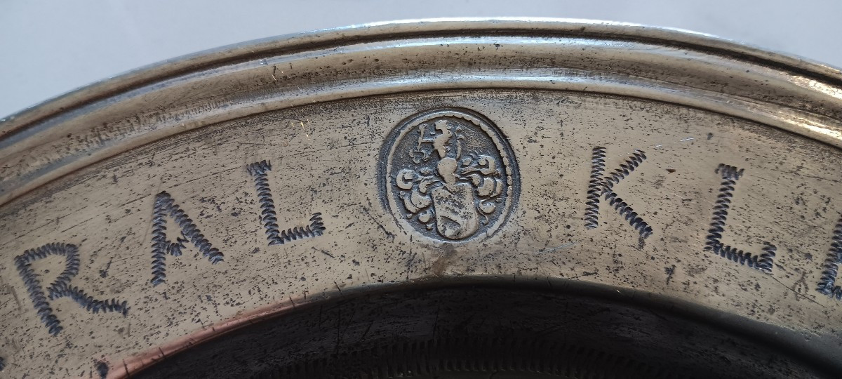 18th Century Pewter Plate From Strasbourg-photo-3