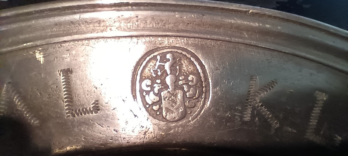 18th Century Pewter Plate From Strasbourg-photo-2