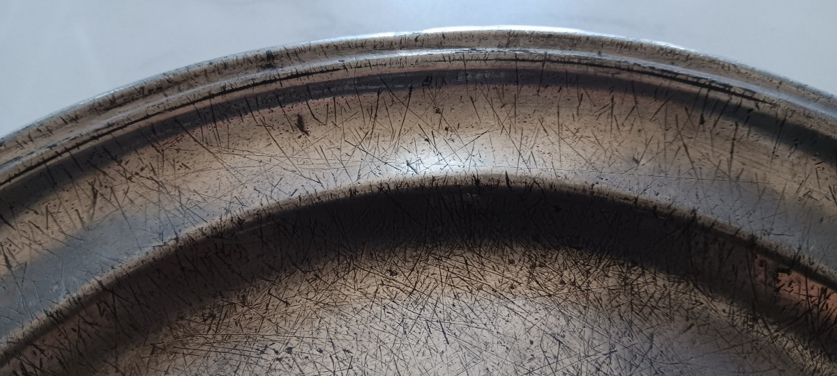 Pewter Plate From Strasbourg, Late 18th Century-photo-3