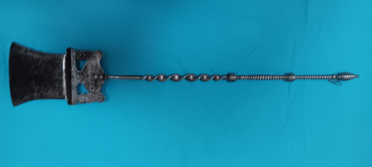 Fire Shovel In Plombieres - Wrought Iron - 19th Century-photo-2
