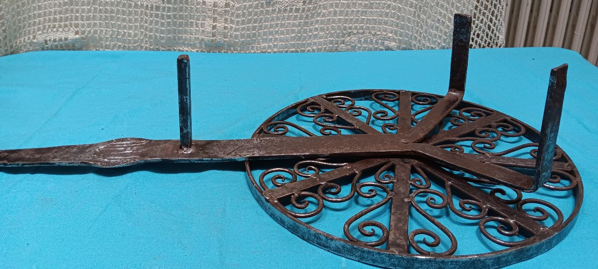 Wrought Iron Grill, Late 19th - Early 20th Century-photo-3