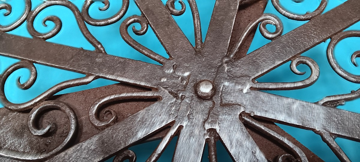 Wrought Iron Grill, Late 19th - Early 20th Century-photo-1