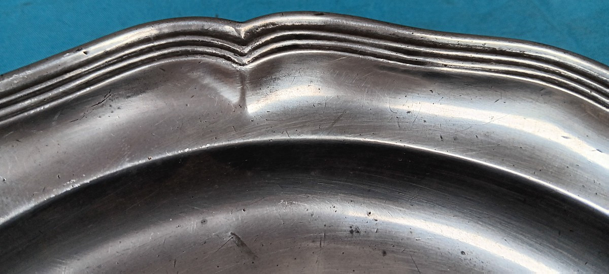 19th Century Pewter Plate-photo-3