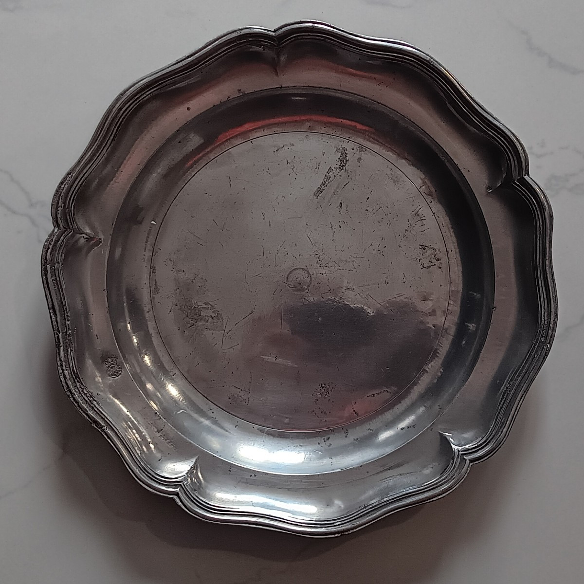 Plat étain  Lorrain? XVIII - XIX siècle