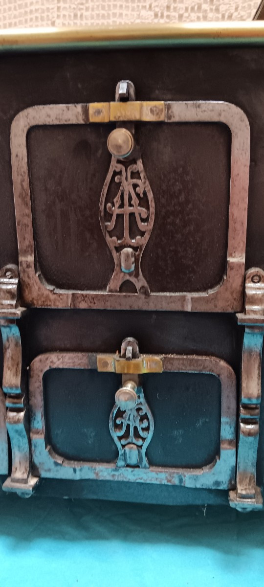 Cuisinière miniature fonte marque Allez à Paris  - XIX siècle-photo-2
