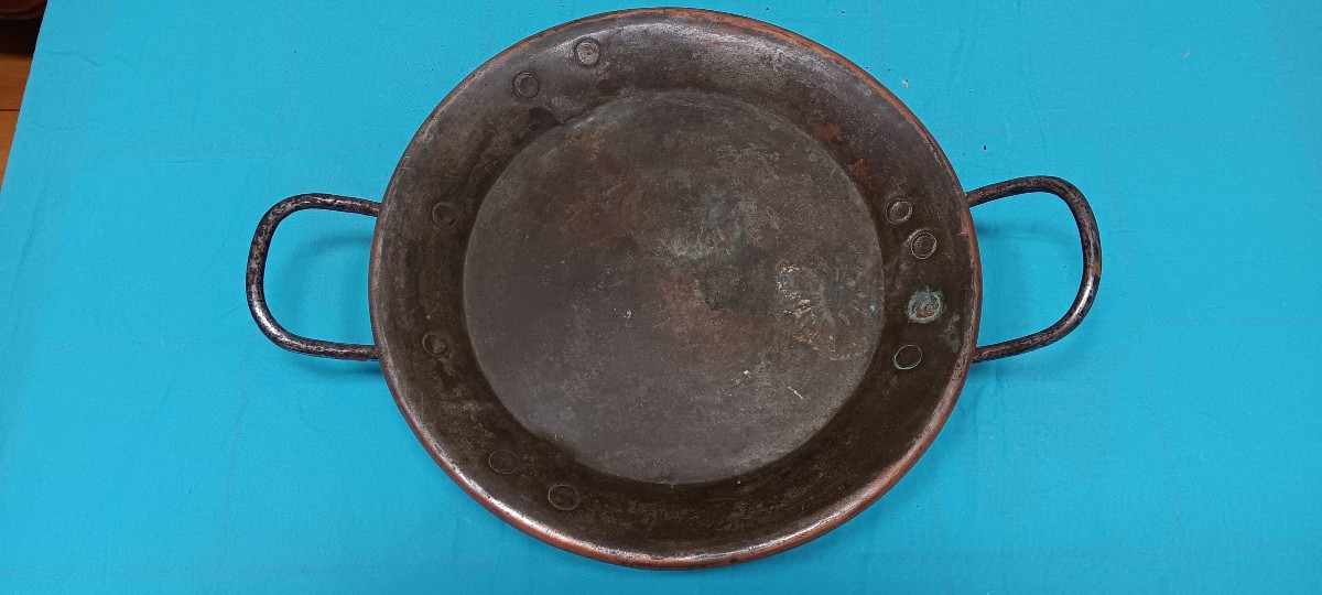 Copper Pie Dish, Late 18th - Early 19th Century-photo-1
