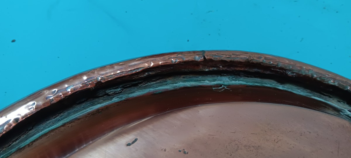 Copper Pie Dish, Late 18th - Early 19th Century-photo-6