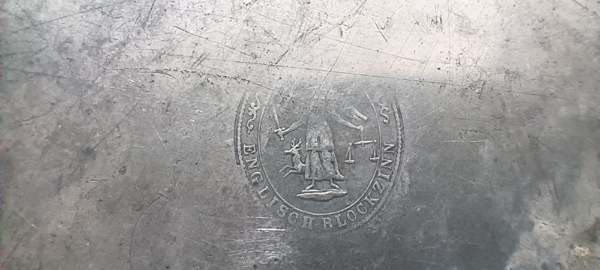 Pewter Dish, Late 18th - Early 19th Century-photo-2