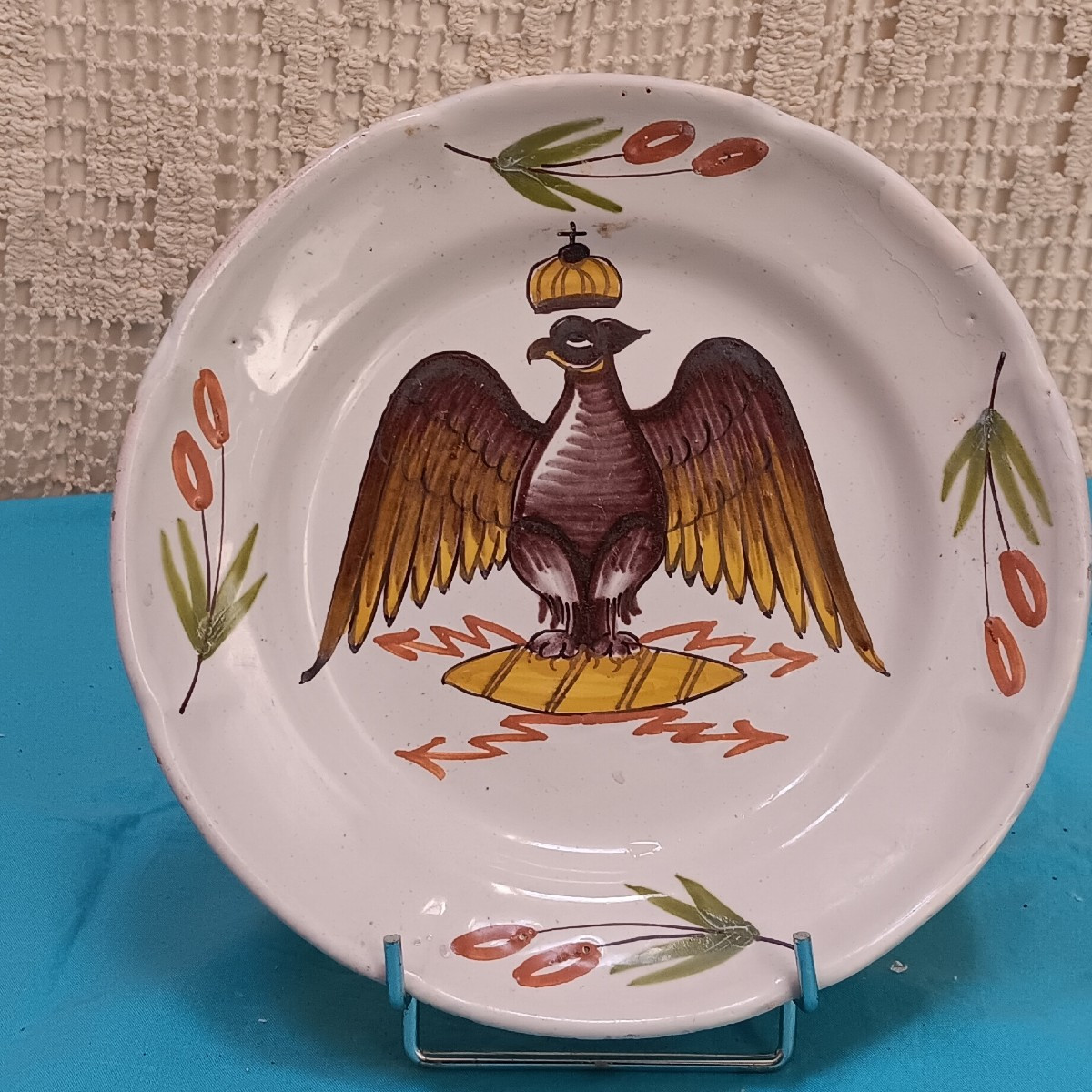 Epinal Earthenware Imperial Eagle - Early 19th Century.