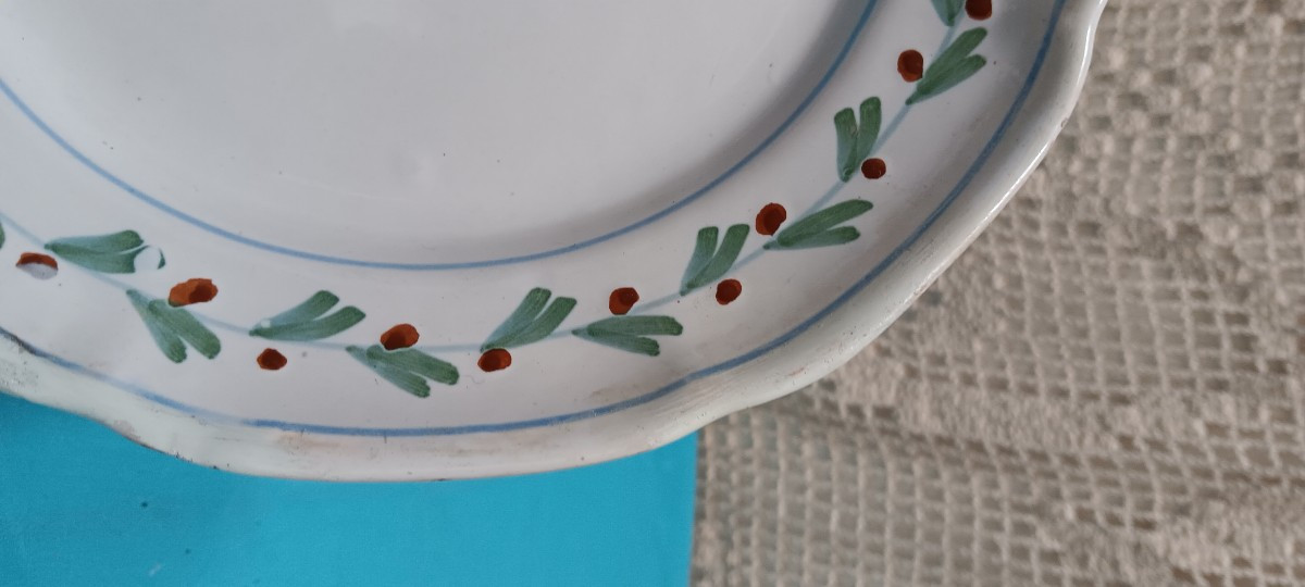 Revolutionary Badonvillers Earthenware Plate - Late 18th Century-photo-1