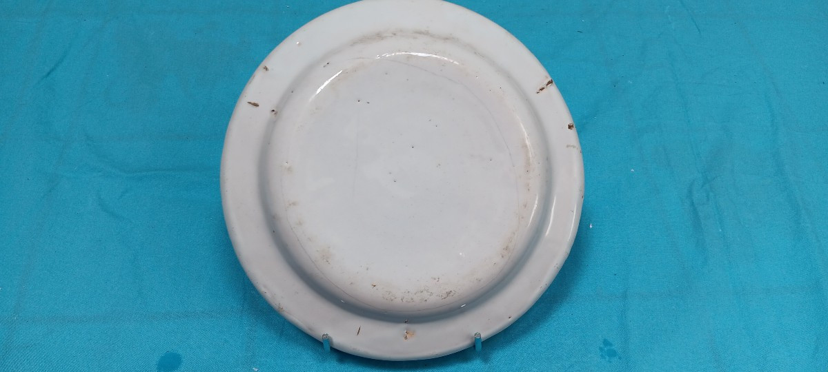 Islettes Earthenware Plate - 19th Century.-photo-2