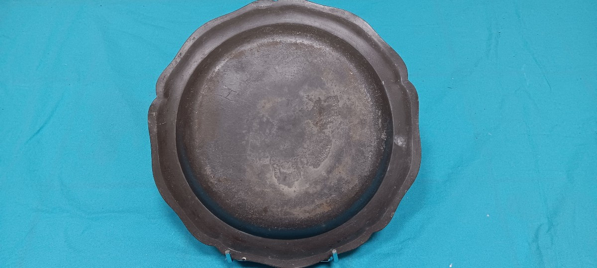 Pewter Soup Plate - Late 18th, Early 19th Century-photo-2