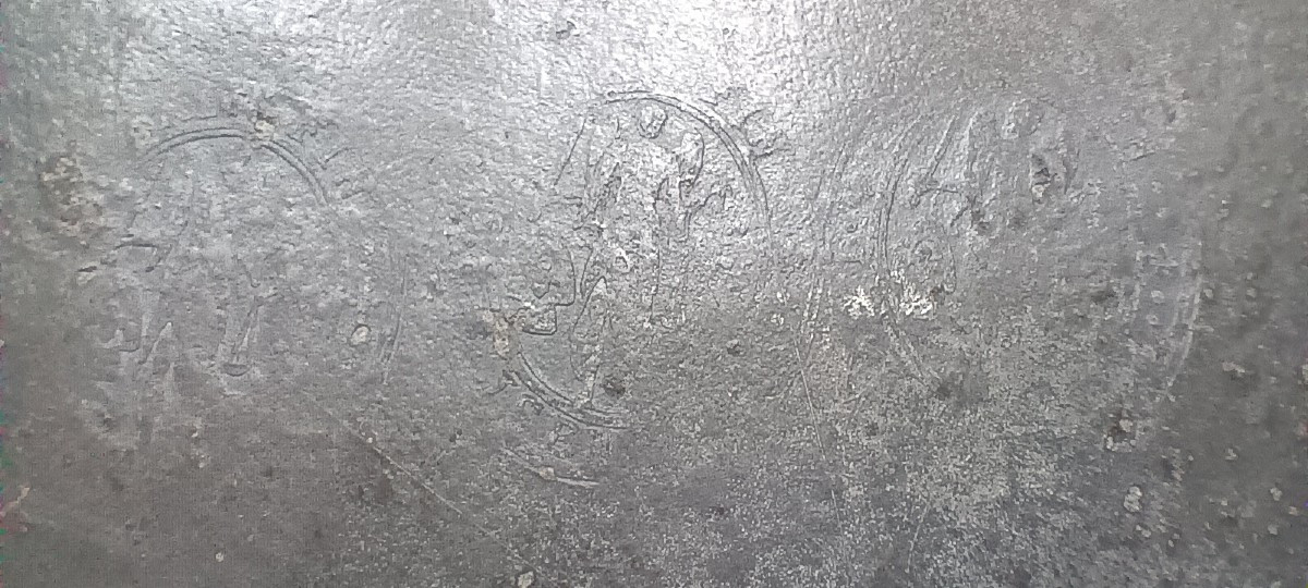 Pewter Plate By Jj. Isenheim (strasbourg) - Late 18th Century.-photo-4