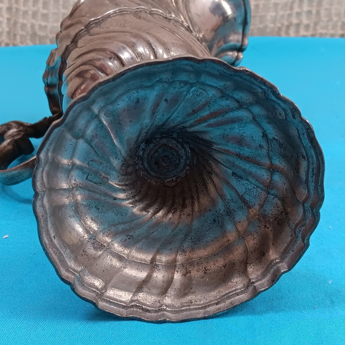 German Pewter Ewer - 19th Century.-photo-1