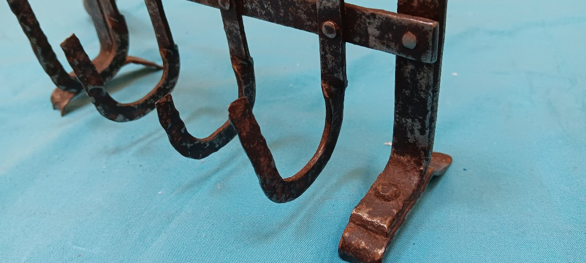 Grille pain fer forgé fin XVIII - Début XIX siècle-photo-1