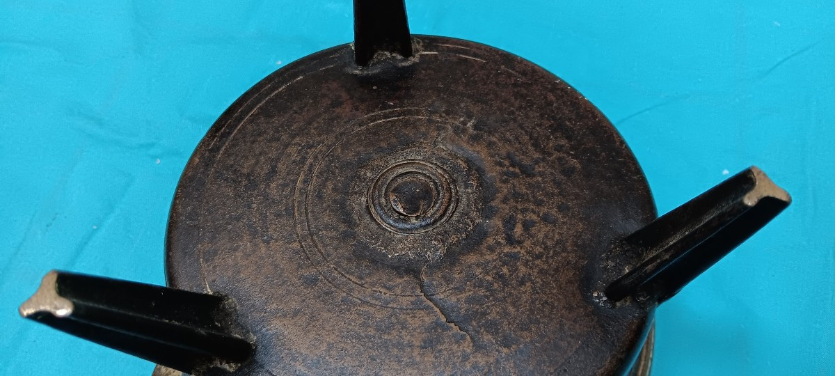 Bronze Apothecary Crucible - 18th Century.-photo-3