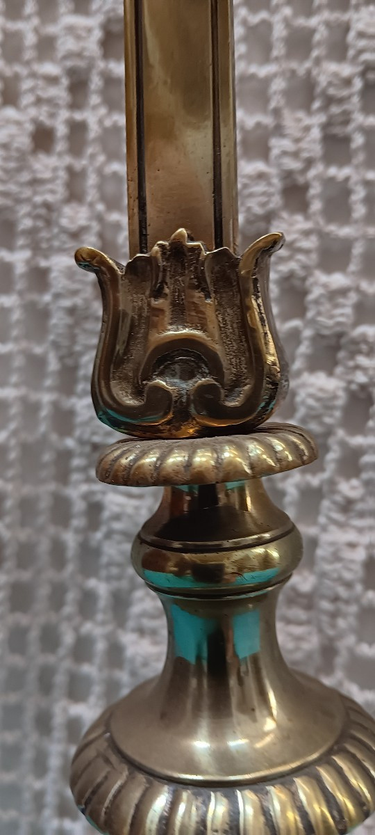 Bronze Church/altar Crucifix - 18th Century-photo-3