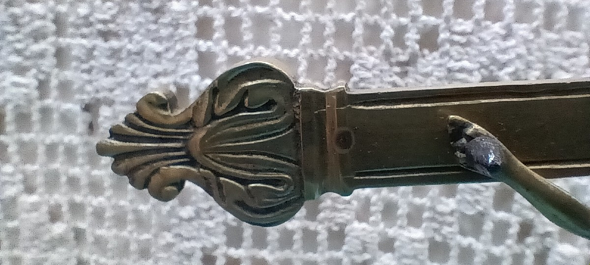 Bronze Church/altar Crucifix - 18th Century-photo-4