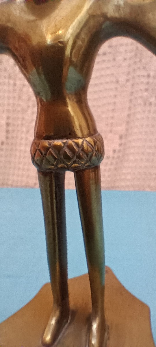 Neo-gothic Bronze Candlesticks - 19th Century-photo-3