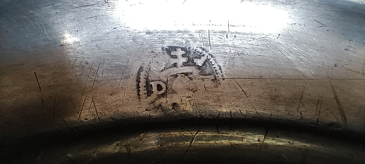 Assiette en étain Lorraine XVIII siècle-photo-4