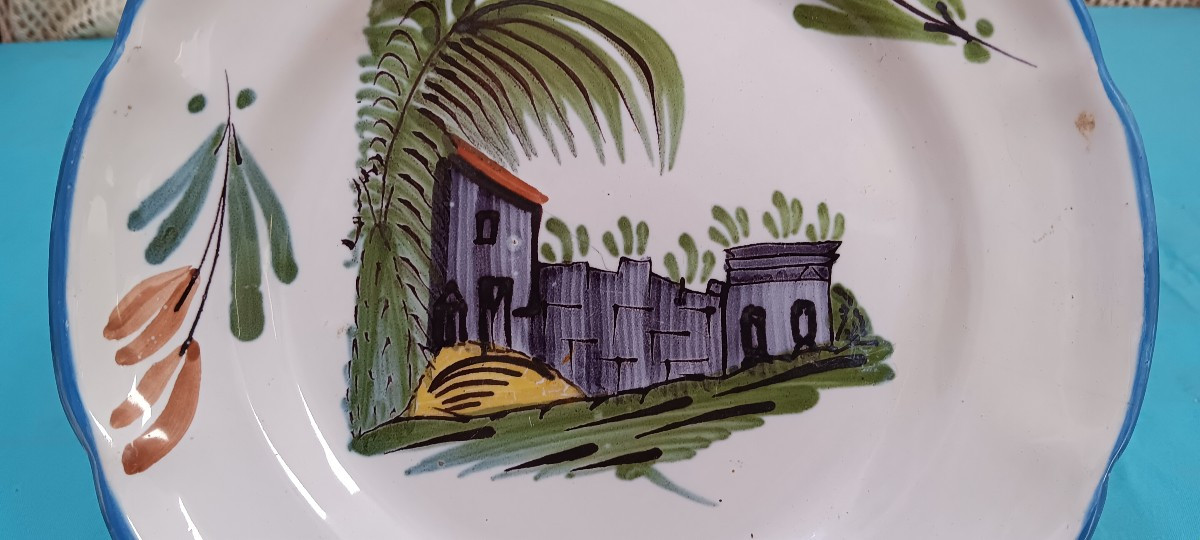 Assiette Rambervillers XIX siècle-photo-3