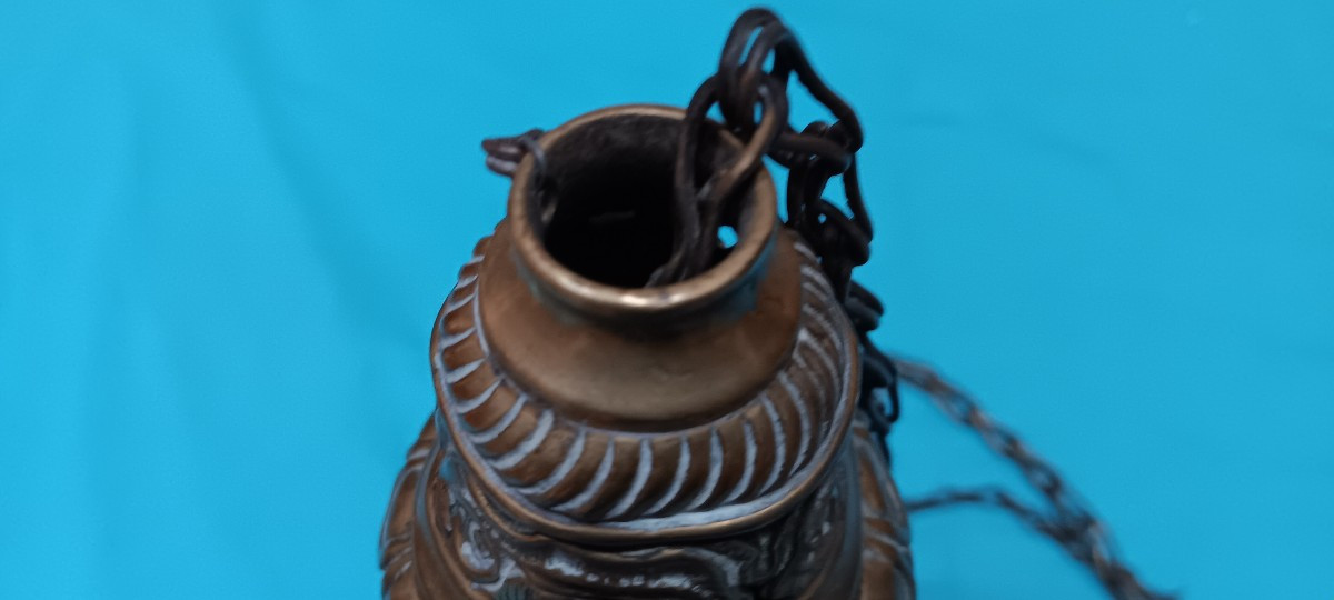 Brass Incense Burner, Late 18th - Early 19th Century-photo-4