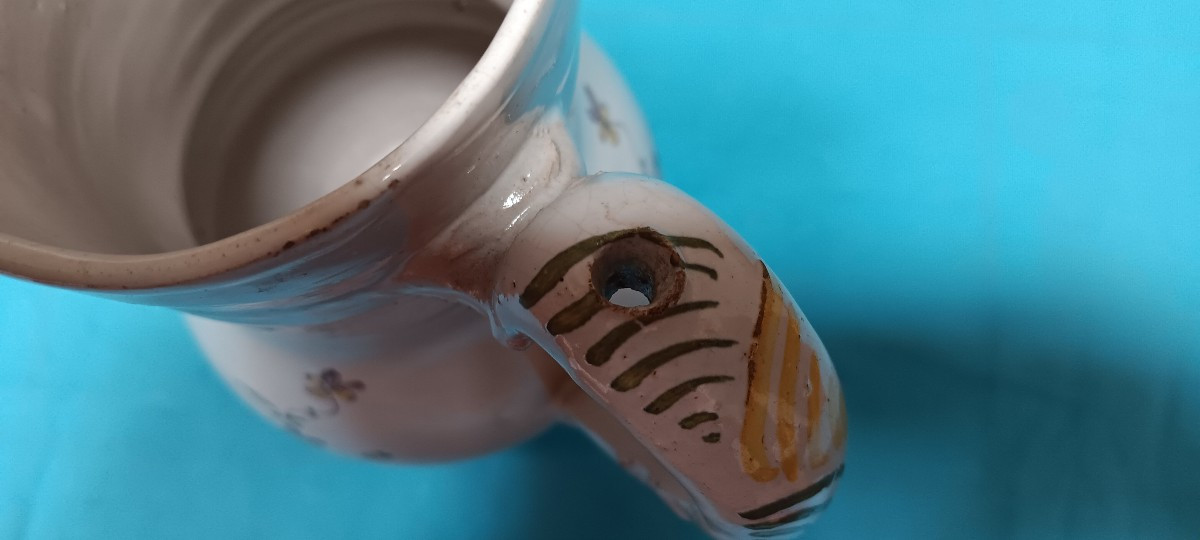 Pot à eau faience du Midi? XVIII siècle-photo-6