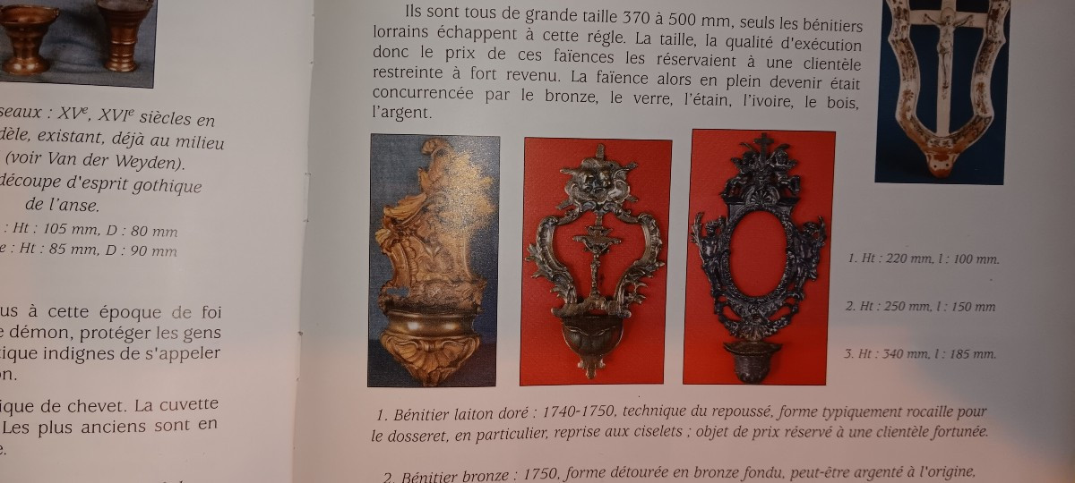 Gilded Brass Holy Water Font - 18th Century-photo-4