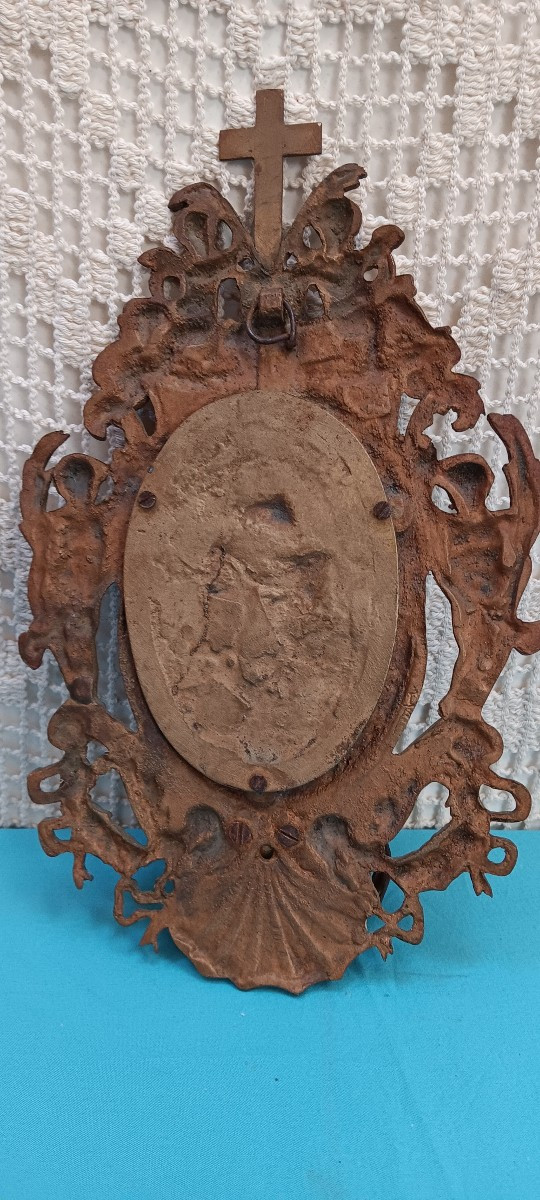 Gilded Bronze Holy Water Font - 19th Century-photo-2