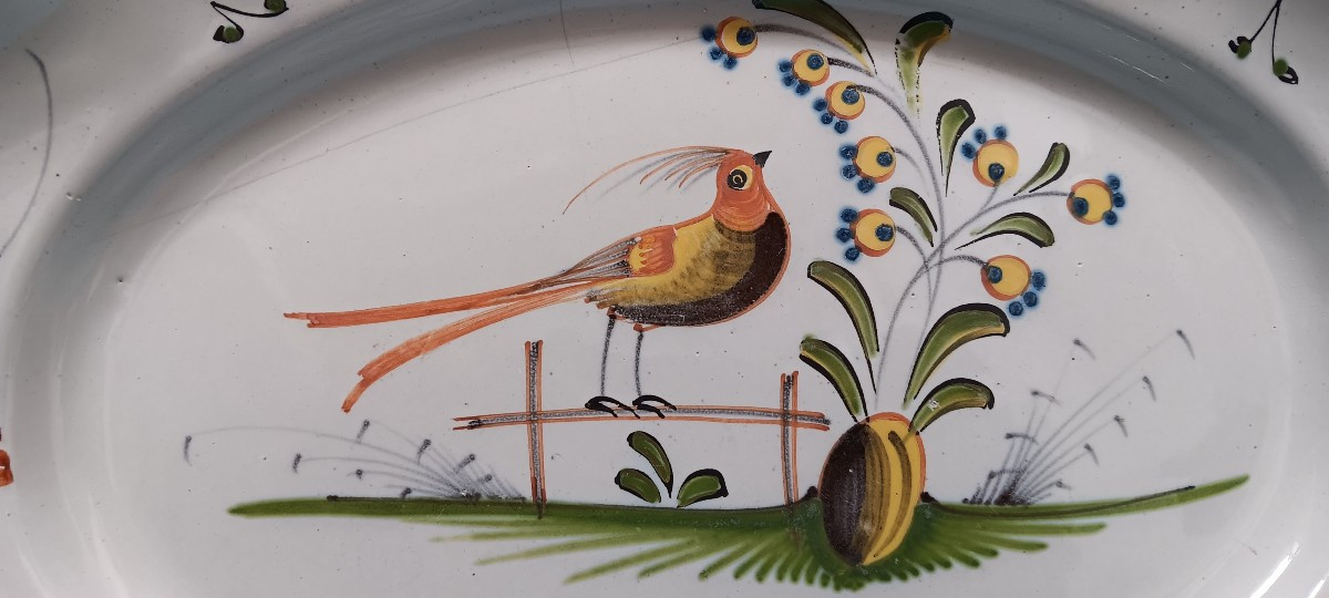 Plat faience d'Epinal - XVIII siècle-photo-3