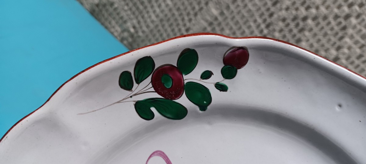 Paire d'assiettes au chinois des Islettes - Fin XVIII, début XIX siècle-photo-2