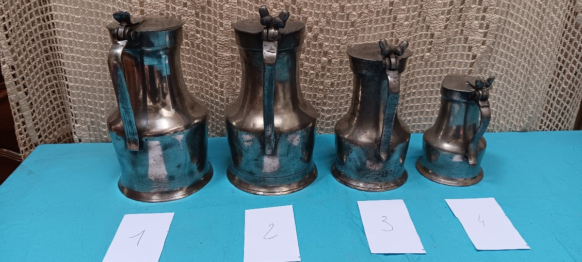Normandy Pewter Pitchers, Late 18th And/or 19th Century-photo-3