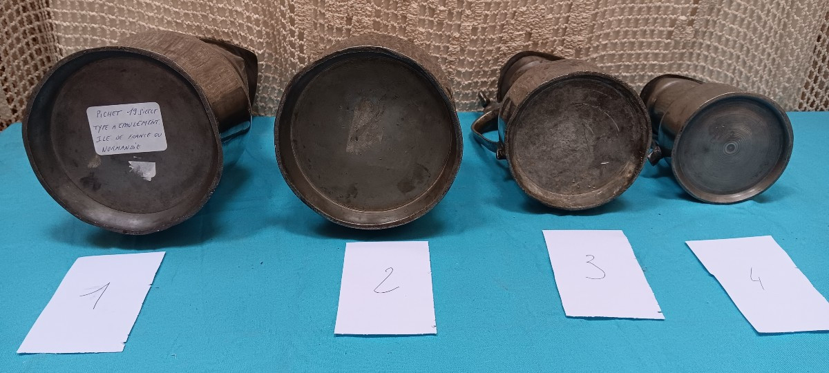 Normandy Pewter Pitchers, Late 18th And/or 19th Century-photo-1