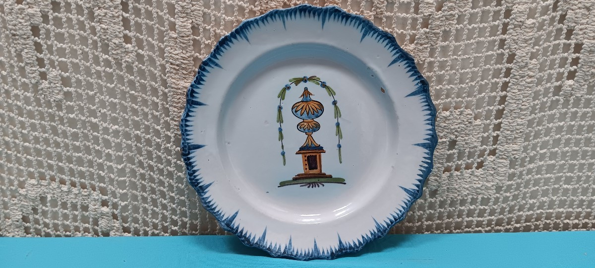 Assiette au tombeau de Mirabeau Beauvais? Autre? - fin XVIII siècle