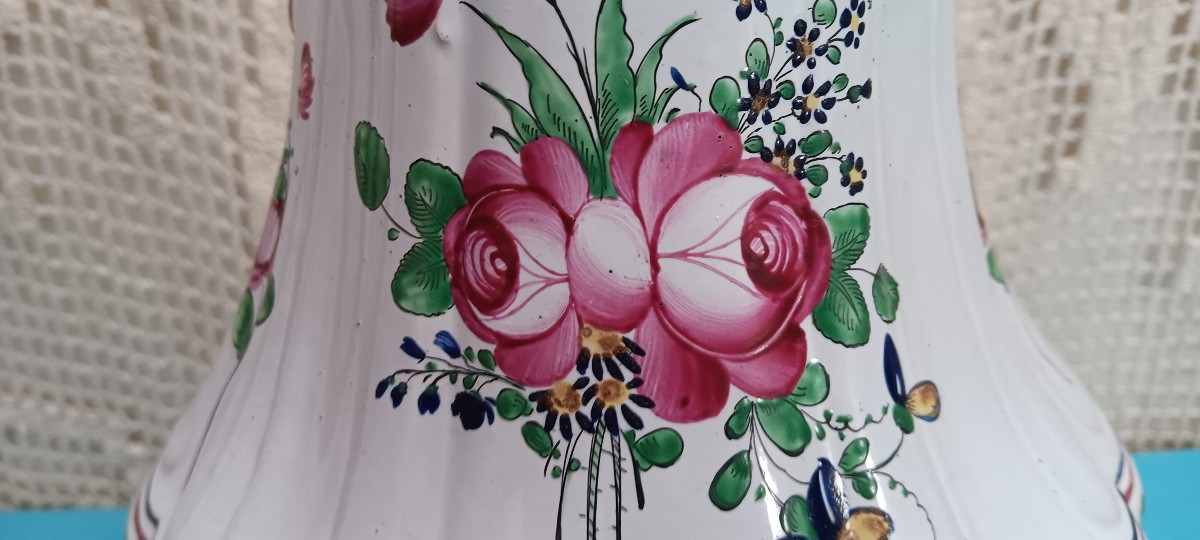 Fountain Top In Lunéville Earthenware, Late 18th - Early 19th Century-photo-3