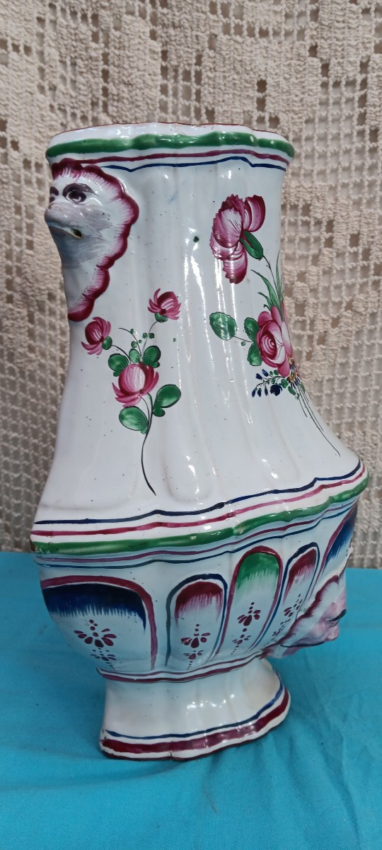 Fountain Top In Lunéville Earthenware, Late 18th - Early 19th Century-photo-4