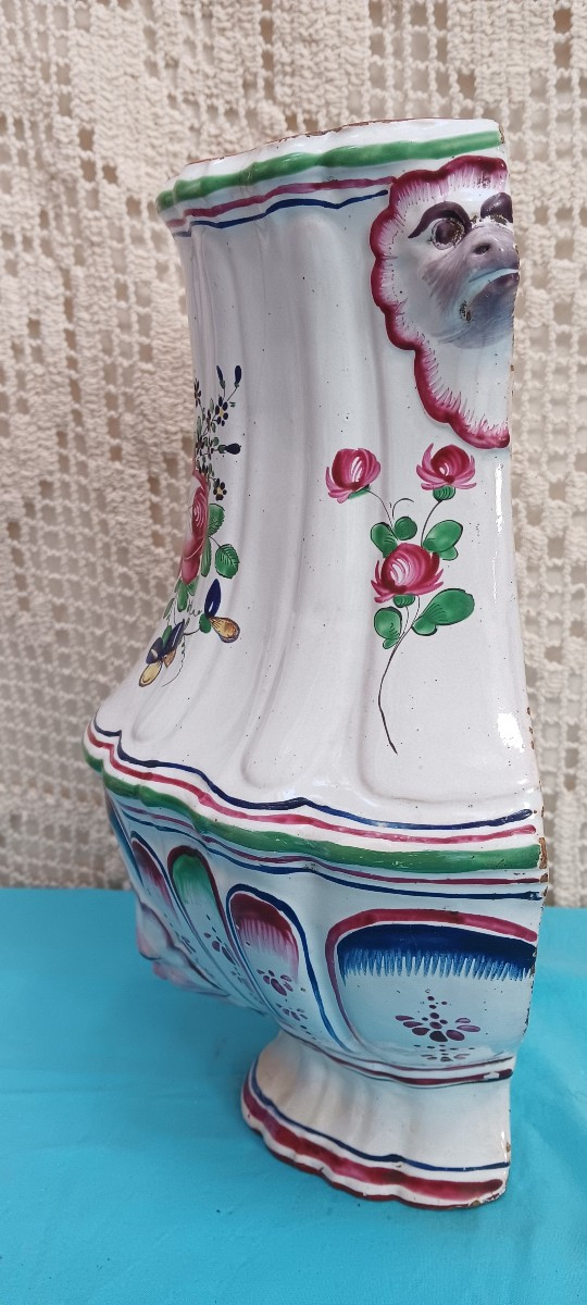 Fountain Top In Lunéville Earthenware, Late 18th - Early 19th Century-photo-1