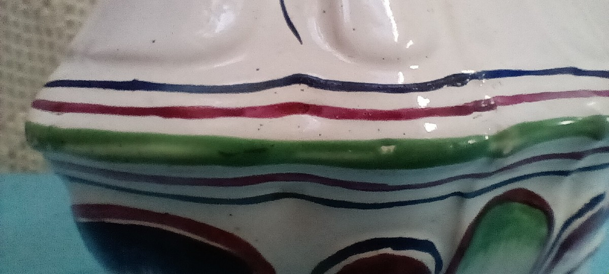 Fountain Top In Lunéville Earthenware, Late 18th - Early 19th Century-photo-7
