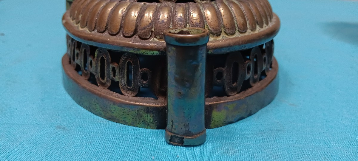 Brass Incense Burner - 19th Century-photo-5